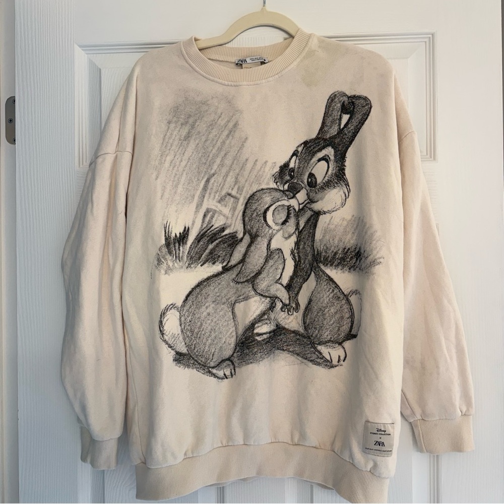 Zara x Disney Stories Collection Crewneck Sweatshirt